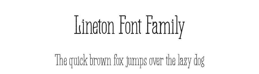Lineton Font Family by Typeface — Sans Serif Font