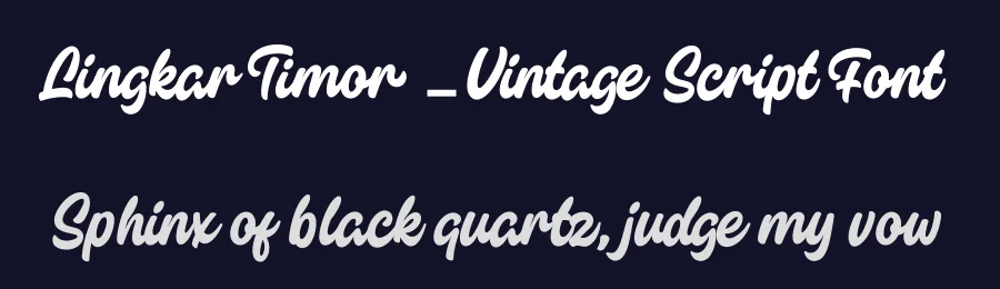 Lingkar Timor – Vintage Script Font by [email protected] — Script Handwritten Font — thumbnail 2