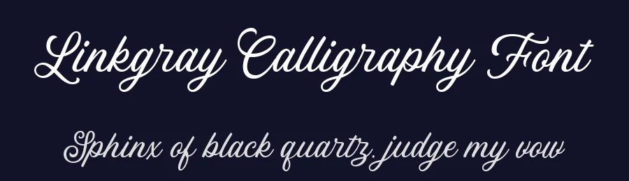 Linkgray Calligraphy Font by Letterhend — Script Handwritten Font — thumbnail 2