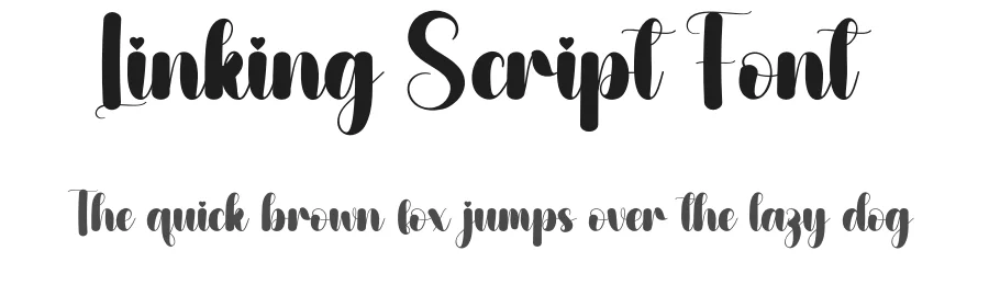 Linking Script Font by creativeletter — Script Handwritten Font
