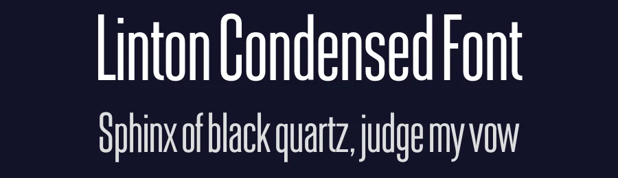 Linton Condensed Font by TypeFaith Fonts — Sans Serif Font — thumbnail 2