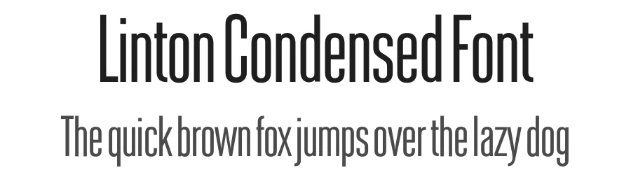 Linton Condensed Font by TypeFaith Fonts — Sans Serif Font