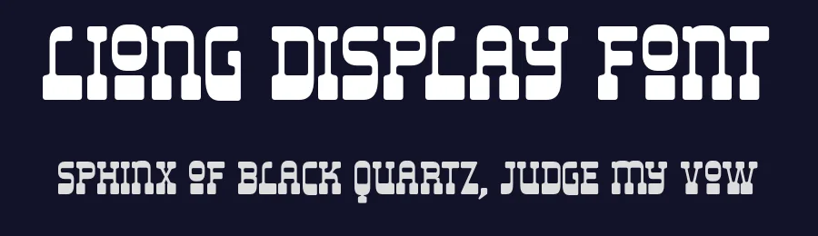 Liong Display Font by Andika Setiawan — Slab Serif Font — thumbnail 2