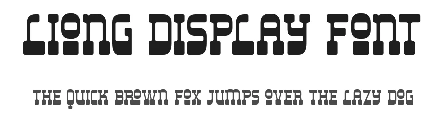 Liong Display Font by Andika Setiawan — Slab Serif Font