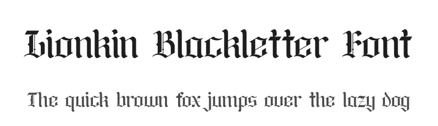 Lionkin Blackletter Font by timelesstype.co — Blackletter Font