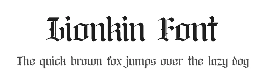 Lionkin Font by timelesstype.co — Blackletter Font