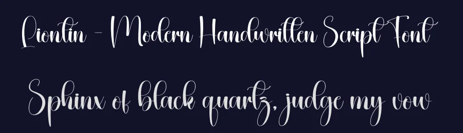 Liontin – Modern Handwritten Script Font by creativeletter — Script Handwritten Font — thumbnail 2