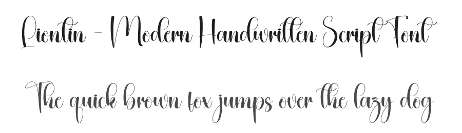Liontin – Modern Handwritten Script Font by creativeletter — Script Handwritten Font