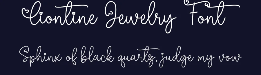 Liontine Jewelry Font by Fillo Graphic — Script Handwritten Font — thumbnail 2