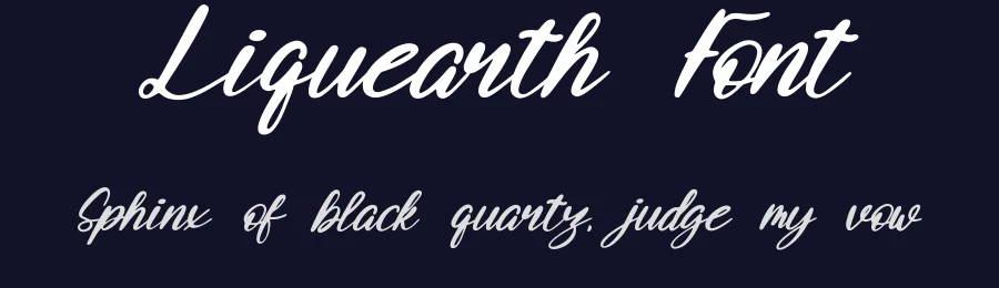 Liquearth Font by qwrtype — Script Handwritten Font — thumbnail 2