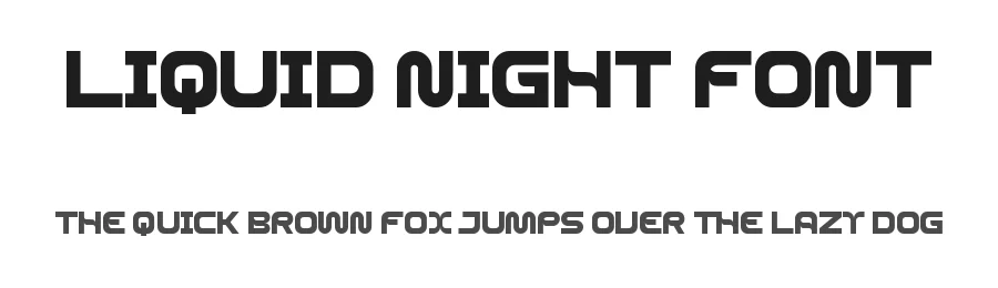 Liquid Night Font by Maiko Hatta — Display Font
