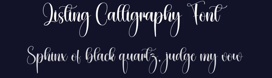Listing Calligraphy Font by creativeletter — Script Handwritten Font — thumbnail 2