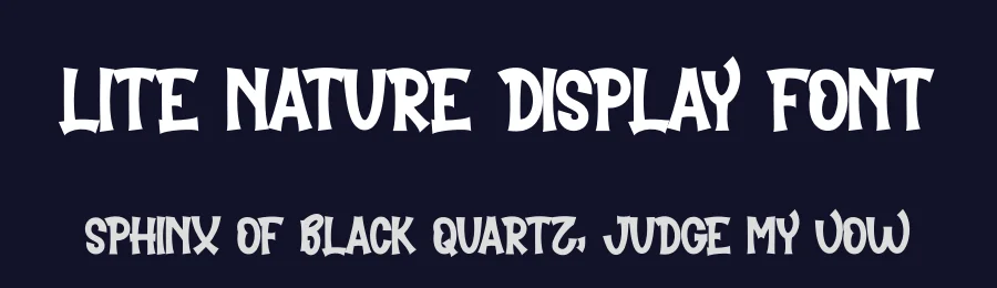 Lite Nature Display Font by freshtypeink — Display Font — thumbnail 2