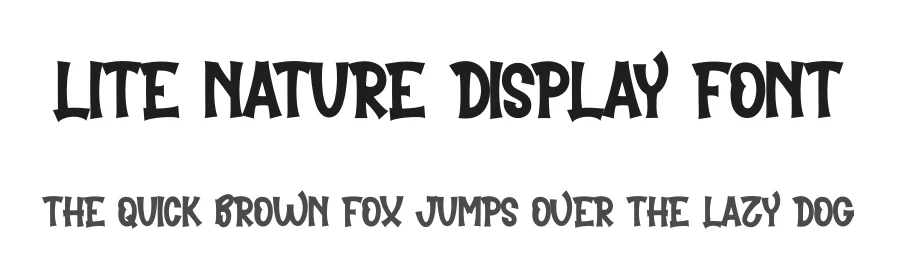 Lite Nature Display Font by freshtypeink — Display Font