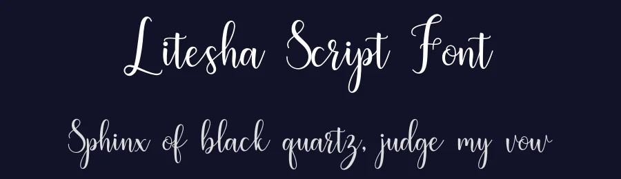 Litesha Script Font by Amarlettering — Script Handwritten Font — thumbnail 2