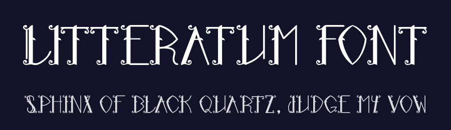 Litteratum font by itypeface — Blackletter Font — thumbnail 2