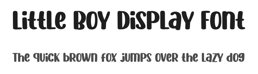 Little Boy Display Font by el hotcig — Display Font