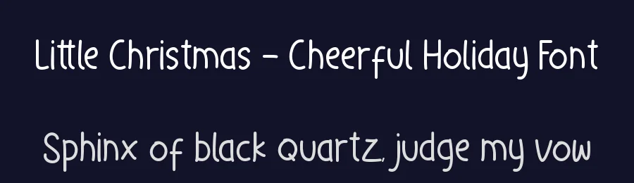 Little Christmas – Cheerful Holiday Font by wellscriptstudio — Sans Serif Font — thumbnail 2