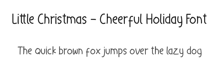 Little Christmas β Cheerful Holiday Font by wellscriptstudio β Sans Serif Font