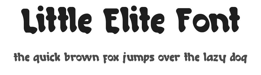 Little Elite Font by noahtype — Display Font