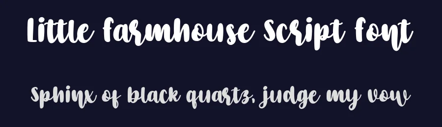 Little Farmhouse Script Font by bearydsgn — Serif Font — thumbnail 2