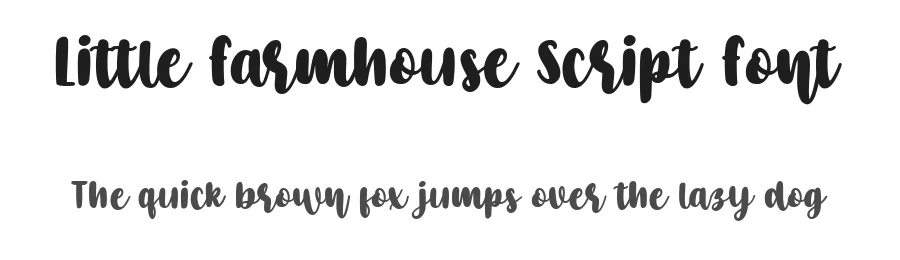 Little Farmhouse Script Font by bearydsgn — Serif Font