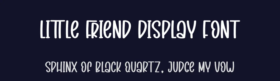 Little Friend Display Font by creativeletter — Display Font — thumbnail 2