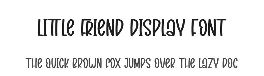 Little Friend Display Font by creativeletter — Display Font