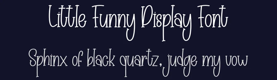 Little Funny Display Font by creativeletter — Display Font — thumbnail 2
