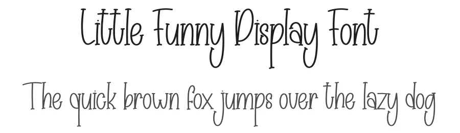 Little Funny Display Font by creativeletter — Display Font