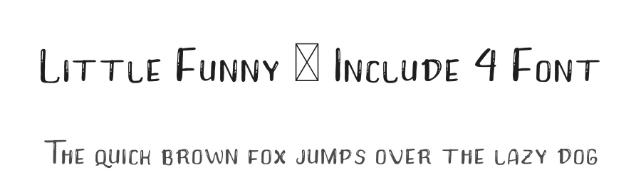 Little Funny – Include 4 Font by Muhammad Wahyudin — Script Handwritten Font