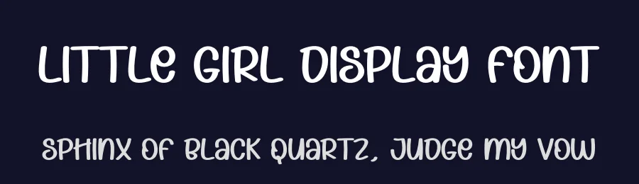 Little Girl Display Font by creativeletter — Display Font — thumbnail 2