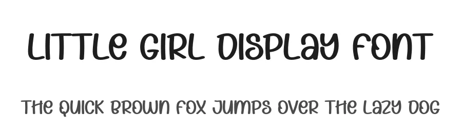Little Girl Display Font by creativeletter — Display Font