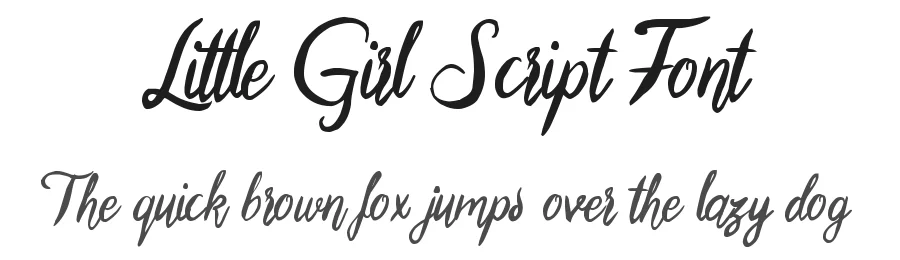 Little Girl Script Font by Typeface — Script Handwritten Font