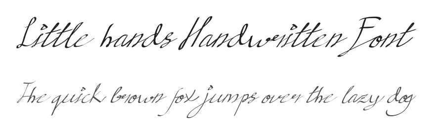 Little hands Handwritten Font by chasim β Script Handwritten Font