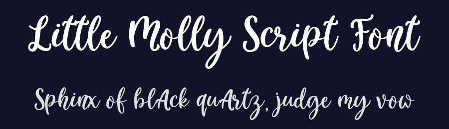 Little Molly Script Font by jimtypestudio — Script Handwritten Font — thumbnail 2
