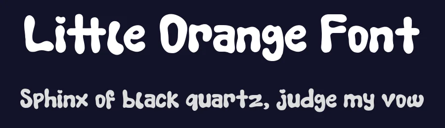 Little Orange Font by graffitype — Display Font — thumbnail 2