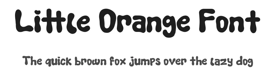 Little Orange Font by graffitype — Display Font