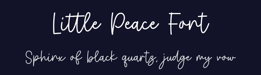Little Peace Font by Typebae — Script Handwritten Font — thumbnail 2