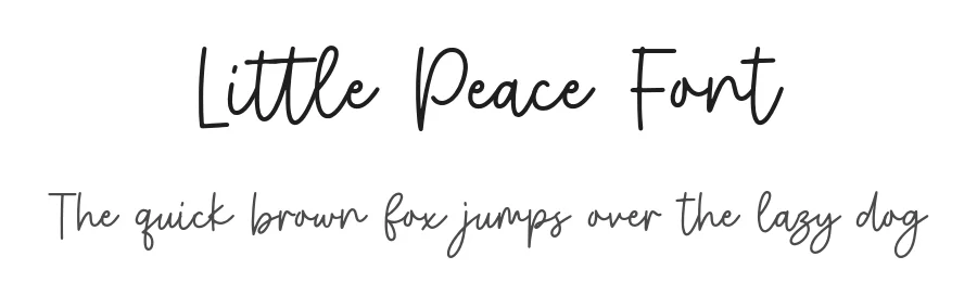 Little Peace Font by Typebae — Script Handwritten Font