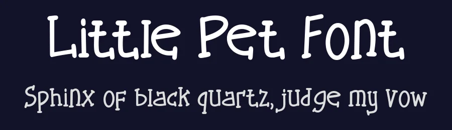 Little Pet Font by waptype0894 — Decorative Font — thumbnail 2