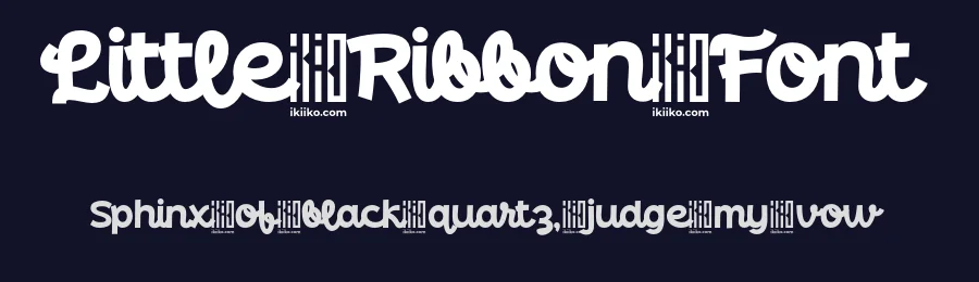 Little Ribbon Font by ikiiko type — Decorative Font — thumbnail 2