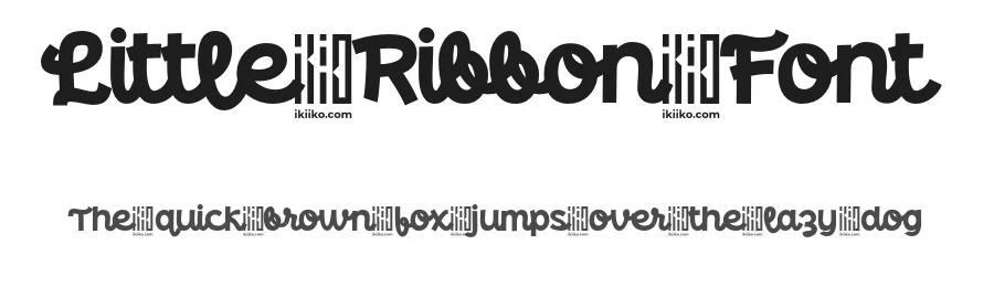 Little Ribbon Font by ikiiko type — Decorative Font