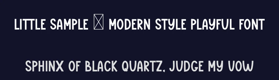 Little Sample – Modern Style Playful Font by freshtypeink — Display Font — thumbnail 2