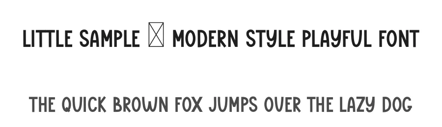 Little Sample – Modern Style Playful Font by freshtypeink — Display Font