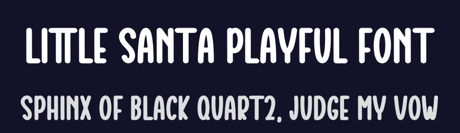 Little Santa Playful Font by inermediaSTUDIO — Display Font — thumbnail 2