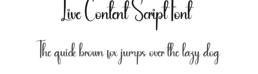 Live Content Script Font by andikastudio — Script Handwritten Font
