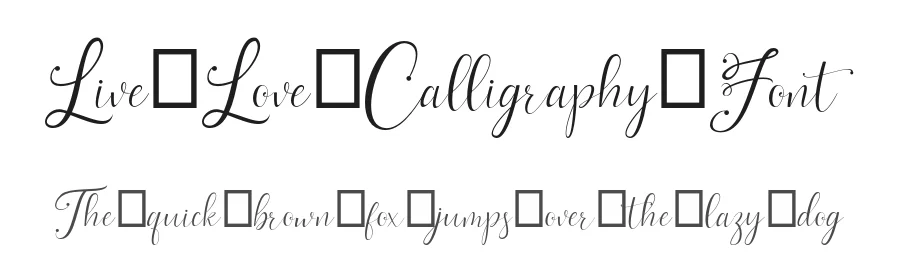 Live Love Calligraphy Font by yontype — Script Handwritten Font
