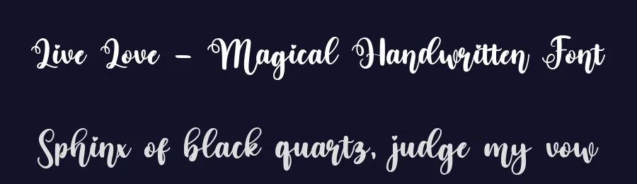 Live Love – Magical Handwritten Font by bearydsgn — Display Font — thumbnail 2