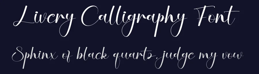 Livery Calligraphy Font by creativeletter — Script Handwritten Font — thumbnail 2